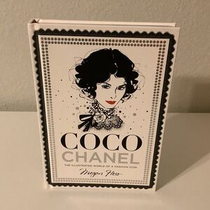 CHANEL Illustrated Fashion Icon Book with Red and Black Accents